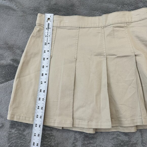 NWT Vintage Y2K Tommy Hilfiger Pleated Khaki Mini Skirt Size 5 XS/S - Picture 7 of 9